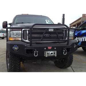 Hammerhead Bumpers - Hammerhead 600-56-0059 X-Series Winch Front Bumper with Full Brush Guard and Square Light Holes for Ford F250/F350/F450/F550/Excursion 2005-2007 - Image 2