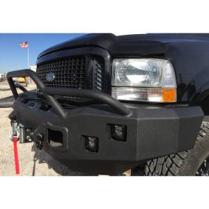 Hammerhead Bumpers - Hammerhead 600-56-0060 X-Series Winch Front Bumper with Pre-Runner Guard and Square Light Holes for Ford F250/F350/F450/F550/Excursion 2005-2007 - Image 2