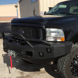 Hammerhead Bumpers - Hammerhead 600-56-0060 X-Series Winch Front Bumper with Pre-Runner Guard and Square Light Holes for Ford F250/F350/F450/F550/Excursion 2005-2007 - Image 3
