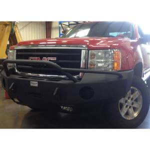 Hammerhead Bumpers - Hammerhead 600-56-0071 Winch Front Bumper with Pre-Runner Guard and Square Light Holes for GMC Sierra 1500 2007-2013 - Image 3