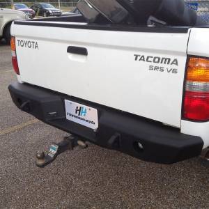 All Bumpers - Hammerhead Bumpers - Hammerhead 600-56-0088 Rear Bumper without Sensor Holes for Toyota Tacoma 1995-2004