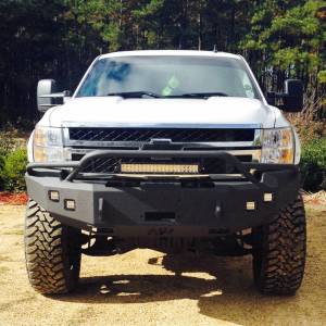 Hammerhead Bumpers - Hammerhead 600-56-0109 Winch Front Bumper with Pre-Runner Guard and Square Light Holes for Chevy Silverado 2500HD/3500 2011-2014 - Image 2