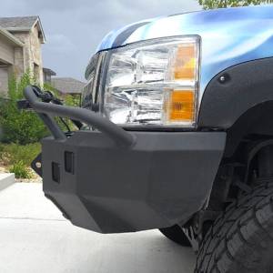 Hammerhead Bumpers - Hammerhead 600-56-0121 Winch Front Bumper with Pre-Runner Guard and Square Light Holes for Chevy Silverado 1500HD 2007-2013 - Image 2