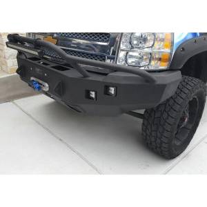Hammerhead Bumpers - Hammerhead 600-56-0121 Winch Front Bumper with Pre-Runner Guard and Square Light Holes for Chevy Silverado 1500HD 2007-2013 - Image 4