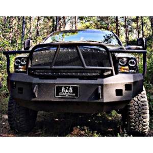 Hammerhead Bumpers - Hammerhead 600-56-0123 X-Series Winch Front Bumper with Full Brush Guard and Square Light Holes for Dodge Ram 2500/3500/4500/5500 2006-2009 - Image 3