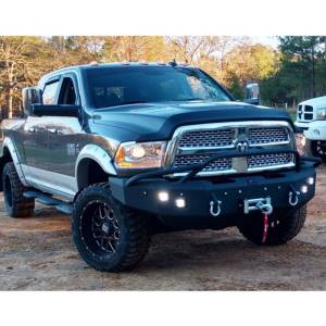 Hammerhead 600-56-0435 X-Series Winch Front Bumper with Pre-Runner Guard and Square Light Holes for Dodge Ram 2500/3500/4500/5500 2010-2018