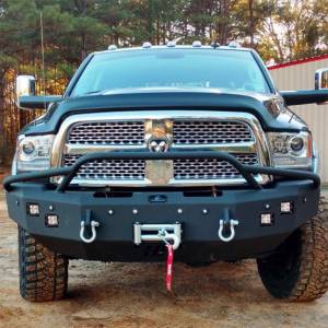 Hammerhead Bumpers - Hammerhead 600-56-0435 X-Series Winch Front Bumper with Pre-Runner Guard and Square Light Holes for Dodge Ram 2500/3500/4500/5500 2010-2018 - Image 2
