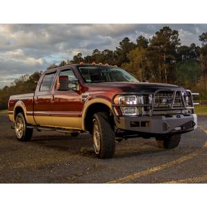 Hammerhead Bumpers - Hammerhead 600-56-0255 X-Series Winch Front Bumper with Full Brush Guard and Square Light Holes for Ford F250/F350/F450/F550 2008-2010 - Image 3