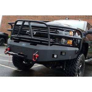 Hammerhead Bumpers - Hammerhead 600-56-0277 X-Series Winch Front Bumper with Full Brush Guard and Sensor Holes for Chevy Silverado 2500HD/3500 2015-2019 - Image 3
