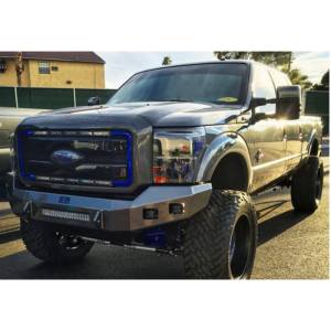 Hammerhead Bumpers - Hammerhead 600-56-0397 Low Profile Front Bumper with Square Light Holes for Ford F250/F350/F450/F550 2011-2016 - Image 3