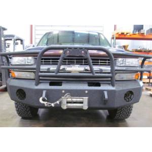 Hammerhead Bumpers - Hammerhead 600-56-0110T X-Series Winch Front Bumper with Full Brush Guard and Square Light Holes for Chevy Tahoe/Suburban 2001-2006 - Image 2
