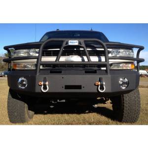 Hammerhead Bumpers - Hammerhead 600-56-0110T X-Series Winch Front Bumper with Full Brush Guard and Square Light Holes for Chevy Tahoe/Suburban 2001-2006 - Image 4