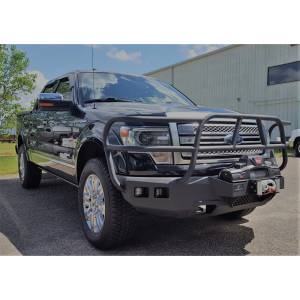 Hammerhead Bumpers - Hammerhead 600-56-0317 X-Series Winch Front Bumper with Full Brush Guard and Square Light Holes for Ford F150 EcoBoost 2011-2014 - Image 2