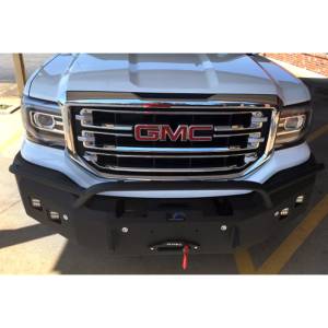 Hammerhead Bumpers - Hammerhead 600-56-0488 Winch Front Bumper with Pre-Runner Guard and Square Light Holes for GMC Sierra 1500 2016-2018 - Image 3