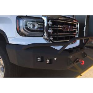 Hammerhead Bumpers - Hammerhead 600-56-0488 Winch Front Bumper with Pre-Runner Guard and Square Light Holes for GMC Sierra 1500 2016-2018 - Image 4