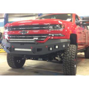 Hammerhead Bumpers - Hammerhead 600-56-0501 Low Profile Front Bumper with Square Light Holes for Chevy Silverado 1500 2016-2018 - Image 2
