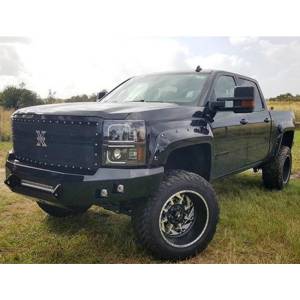 Hammerhead Bumpers - Hammerhead 600-56-0401 Low Profile Front Bumper with Square Light Holes for Chevy Silverado 1500 2014-2015 - Image 3