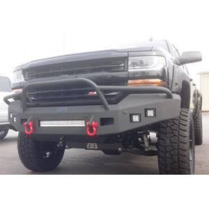 Hammerhead Bumpers - Hammerhead 600-56-0434 Low Profile Front Bumper with Pre-Runner Guard and Square Light Holes for Chevy Silverado 1500 2016-2018 - Image 2