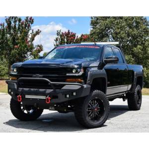 Hammerhead Bumpers - Hammerhead 600-56-0434 Low Profile Front Bumper with Pre-Runner Guard and Square Light Holes for Chevy Silverado 1500 2016-2018 - Image 3