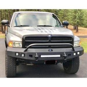 Hammerhead Bumpers - Hammerhead 600-56-0486 Low Profile Front Bumper with Pre-Runner Guard and Square Light Holes for Dodge Ram 1500/2500/3500 1994-2002 - Image 2