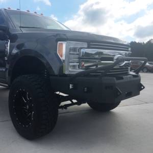 Hammerhead Bumpers - Hammerhead 600-56-0587 Winch Front Bumper with Pre-Runner Guard and Square Light Holes for Ford F250/F350/F450/F550 2017-2022 - Image 2