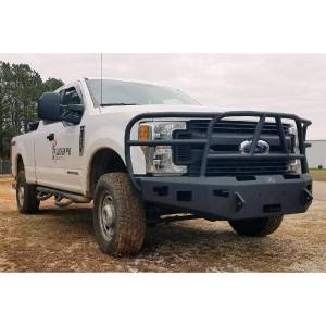 Hammerhead Bumpers - Hammerhead 600-56-0588 X-Series Winch Front Bumper with Full Brush Guard and Square Light Holes for Ford F250/F350/F450/F550 2017-2022 - Image 2