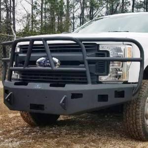Hammerhead Bumpers - Hammerhead 600-56-0588 X-Series Winch Front Bumper with Full Brush Guard and Square Light Holes for Ford F250/F350/F450/F550 2017-2022 - Image 4