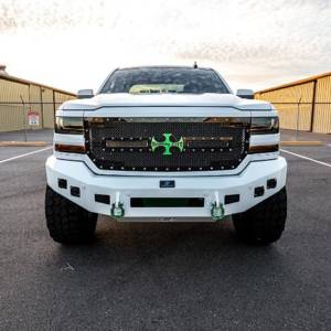 Hammerhead Bumpers - Hammerhead 600-56-0844 Low Profile Front Bumper with Square Light Holes for Chevy Silverado 1500 2019-2022 - Image 2