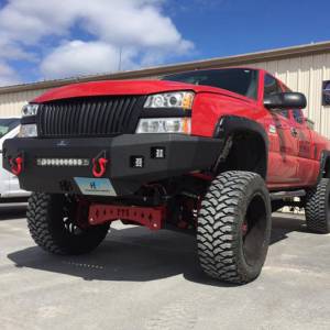 Hammerhead Bumpers - Hammerhead 600-56-0599 Low Profile Front Bumper with Square Light Holes for Chevy Silverado 2500HD/3500 2003-2006 - Image 1
