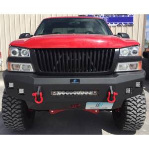 Hammerhead Bumpers - Hammerhead 600-56-0599 Low Profile Front Bumper with Square Light Holes for Chevy Silverado 2500HD/3500 2003-2006 - Image 2