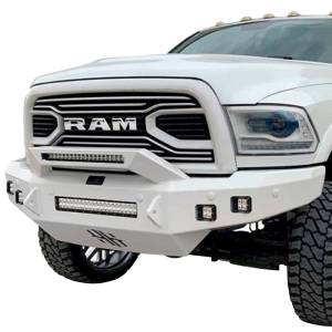 Hammerhead 600-56-0919 Low Profile Front Bumper with Formed Guard and Square Light Holes for Dodge Ram 2500/3500/4500/5500 2010-2018