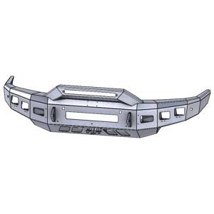 Hammerhead Bumpers - Hammerhead 600-56-0888 Low Profile Front Bumper with Formed Guard and Square Light Holes for Nissan Titan XD 2016-2020 - Image 2