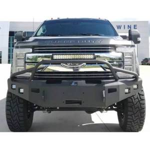 Hammerhead 600-56-0906 Low Profile Front Bumper with Pre-Runner Guard and Square Light Holes for Nissan Titan 2016-2021