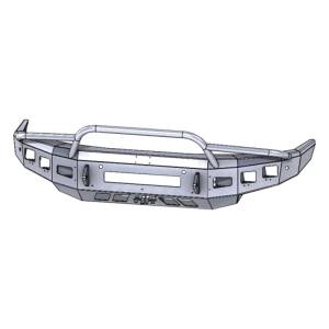 Bumpers by Style - Prerunner Bumpers - Hammerhead Bumpers - Hammerhead 600-56-0833 Low Profile Front Bumper with Pre-Runner Guard and Square Light Holes for Nissan Titan XD 2016-2020