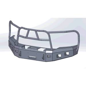 Hammerhead Bumpers - Hammerhead 600-56-0814 X-Series Winch Front Bumper with Full Brush Guard and Square Light Holes for Ford F150 2018-2020 - Image 1