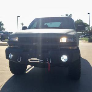 Hammerhead Bumpers - Hammerhead 600-56-0131 Winch Front Bumper with Square Light Holes for Chevy Silverado 1500/Tahoe/Suburban 1999-2006 - Image 1