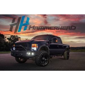 Hammerhead Bumpers - Hammerhead 600-56-0191 Winch Front Bumper with Pre-Runner Guard and Square Light Holes for Ford F250/F350/F450/F550 2008-2010 - Image 2