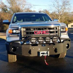 Hammerhead Bumpers - Hammerhead 600-56-0218 Winch Front Bumper with Pre-Runner Guard and Sensor Holes for GMC Sierra 1500 2014-2015 - Image 2
