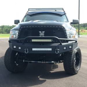 Hammerhead Bumpers - Hammerhead 600-56-0394 Low Profile Non-Winch Front Bumper with Pre-Runner Guard for Dodge Ram 2500/3500/4500/5500 2010-2018 - Image 1