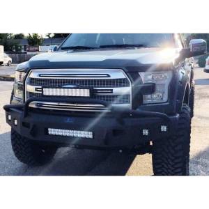 Hammerhead Bumpers - Hammerhead 600-56-0385 Low Profile Non-Winch Front Bumper with Pre-Runner Guard and Square Light Holes for Ford F150 2015-2017 - Image 4