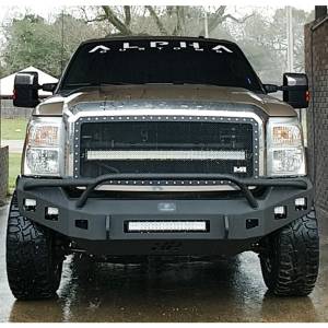 Hammerhead 600-56-0417 Low Profile Non-Winch Front Bumper with Pre-Runner Guard and Square Light Holes for Ford F250/F350/F450/F550 2011-2016