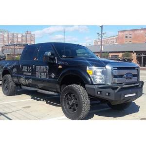 Hammerhead Bumpers - Hammerhead 600-56-0417 Low Profile Non-Winch Front Bumper with Pre-Runner Guard and Square Light Holes for Ford F250/F350/F450/F550 2011-2016 - Image 3