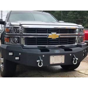 Hammerhead Bumpers - Hammerhead 600-56-0185 Winch Front Bumper with Square Light Holes for Chevy Silverado/GMC Sierra 1500 1988-1998 - Image 2