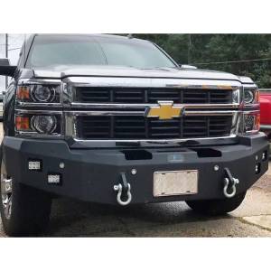 Hammerhead Bumpers - Hammerhead 600-56-0185_2 Winch Front Bumper with Square Light Holes for Chevy Silverado/GMC Sierra 2500/3500 1988-1998 - Image 2