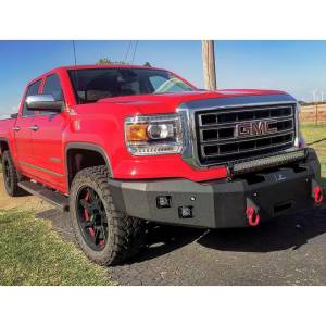Hammerhead Bumpers - Hammerhead 600-56-0185_2 Winch Front Bumper with Square Light Holes for Chevy Silverado/GMC Sierra 2500/3500 1988-1998 - Image 3