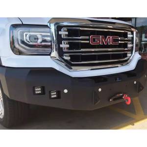 Hammerhead Bumpers - Hammerhead 600-56-0393 Winch Front Bumper with Square Light Holes for GMC Sierra 1500 2007-2013 - Image 2