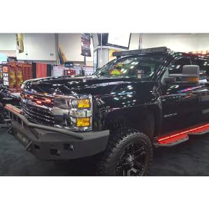 Hammerhead Bumpers - Hammerhead 600-56-0411 Low Profile Non-Winch Front Bumper with Pre-Runner Guard and Square Light Holes for Chevy Silverado 2500HD/3500 2015-2019 - Image 2
