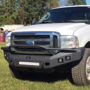 Hammerhead 600-56-0426 Low Profile Non-Winch Front Bumper with Pre-Runner Guard and Square Light Holes for Ford F250/F350/F450/F550/Excursion 2005-2007
