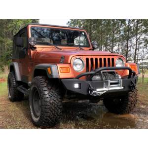 Hammerhead Bumpers - Hammerhead 600-56-0626 Winch Front Bumper with Pre-Runner Guard and Square Light Holes for Jeep Wrangler TJ 1997-2006 - Image 5