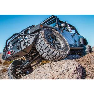 Fab Fours - Fab Fours JK07-B1850-1 Lifestyle Winch Front Bumper with Pre-Runner Guard for Jeep Wrangler JK 2007-2018 - Image 3